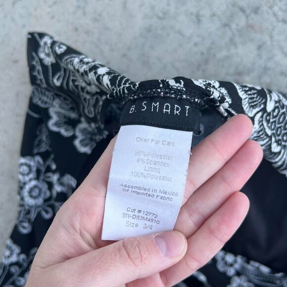 Vintage 90s Y2K Halter Dress Floral Pattern Small - Picture 2 of 6